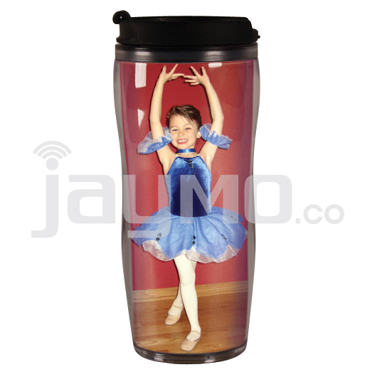 PixMug - Photo Travel Mug - The Mug That's A Picture Frame - 14 oz with flip top - #650