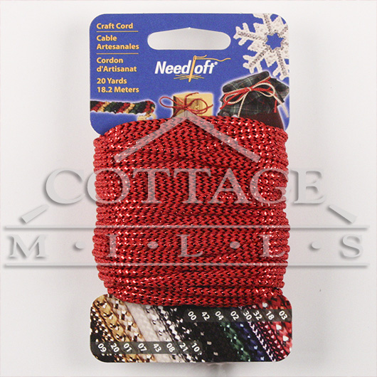 20 Yard Needloft Cord - Metallic Red - #55003