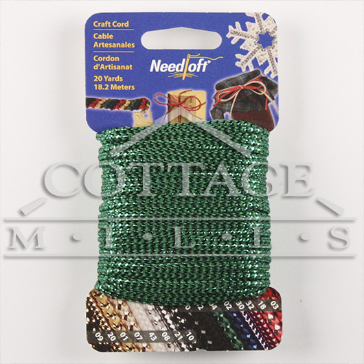 20 Yard Needloft Cord - Metallic Green - #55004