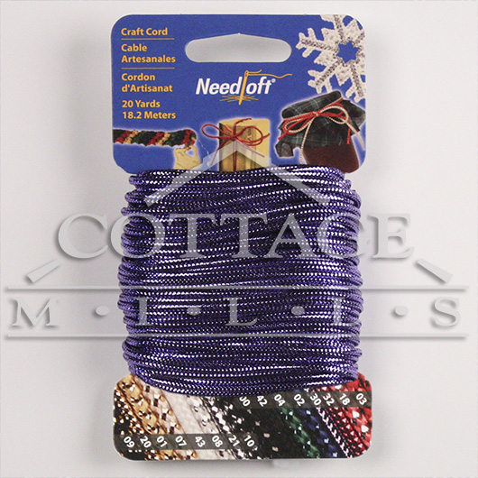 20 Yard Needloft Cord - Solid Metallic Purple - #55030