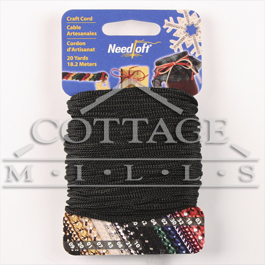 20 Yard Needloft Cord - Solid Black - #55042