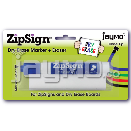 ZipSign Blue Marker + Eraser Set